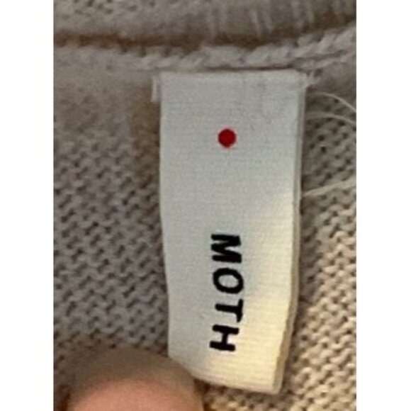 Anthropologie | Moth Sweater, Size Large, Front Pockets with Felt Buttons - Picture 5 of 10